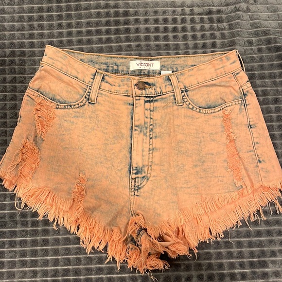 Vibrant Pants - Vibrant M.I.U acid wash shorts